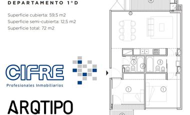 Departamento 3 ambientes 2 baños 2 balcones parrilla y amenities