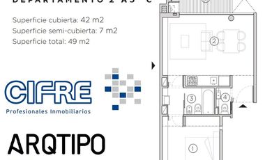 Departamento 3 ambientes 2 baños 2 balcones parrilla y amenities