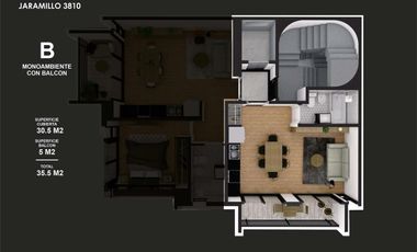 Departamento en venta - Saavedra - monoambiente con balcon!