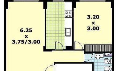 Departamento de 2 ambientes.  Amoblado en alquiler  por 12 meses - Expensas incluìdas