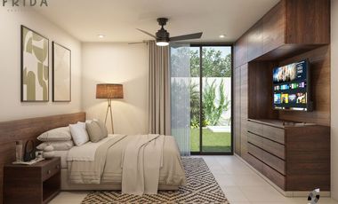 Casa(2R)de Dos Planta en Frida Residencial en Conkal