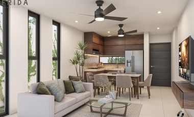 Casa(A-2R)de Dos Planta en Frida Residencial en Conkal