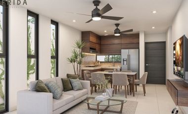 Casa(A-3R)de Dos Planta en Frida Residencial en Conkal