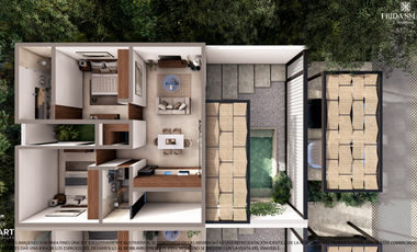 Casa(B-2R) en Venta en Frida Residencial en Conkal