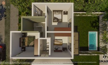Casa(A-4R)de Dos Planta en Frida Residencial en Conkal