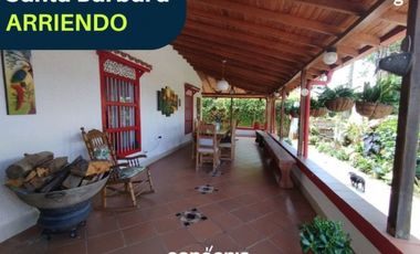 Finca en arriendo- Rionegro- Santa Barbara