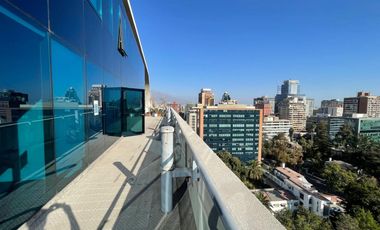 ARRIENDO Oficina de 272m2 con terraza, Metro Pedro de Valdivia
