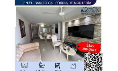 SE VENDE APARTAMENTO EN EL BARRIO CALIFORNIA DE MONTERIA