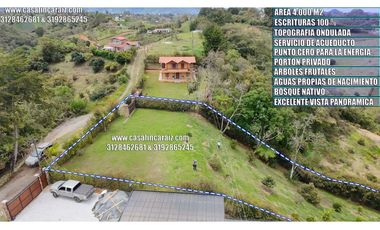 LOTE MULTIFAMILIAR A 8 MINUTOS DE  MARINILLA ESCRITURAS 100%