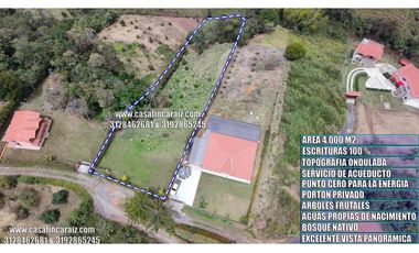 LOTE MULTIFAMILIAR A 8 MINUTOS DE  MARINILLA ESCRITURAS 100%