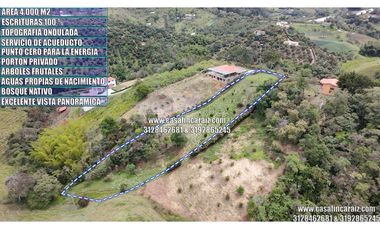 LOTE MULTIFAMILIAR A 8 MINUTOS DE  MARINILLA ESCRITURAS 100%