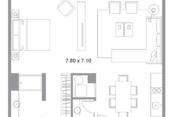 Excelente Loft en alquiler tradicional con vista al rio y cochera. Distrito Quartier, Retiro.