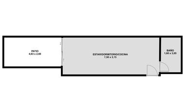 Venta Departamento Mono ambiente Liniers