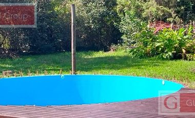 Alquiler en zona La Bota Maschwitz,  2 dorm , gran parque c/ pileta, disp de junio a diciembre 25