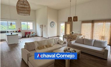 Casa de una planta al agua en ALQUILER amoblada en Ceibos, Puertos