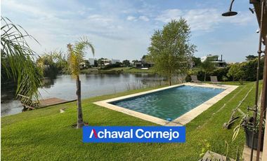Casa de una planta al agua en ALQUILER amoblada en Ceibos, Puertos