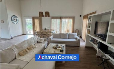 Casa de una planta al agua en ALQUILER amoblada en Ceibos, Puertos