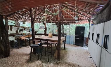Terreno con Villa y Cenote en Ruta de Los Cenotes, Puerto Morelos