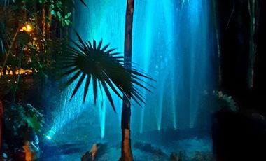Terreno con Villa y Cenote en Ruta de Los Cenotes, Puerto Morelos
