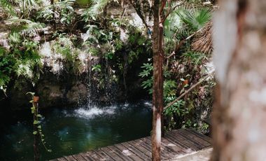 Terreno con Villa y Cenote en Ruta de Los Cenotes, Puerto Morelos