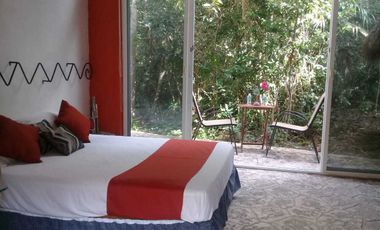 Terreno con Villa y Cenote en Ruta de Los Cenotes, Puerto Morelos