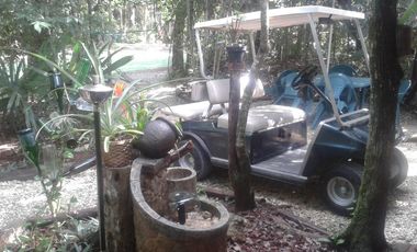 Terreno con Villa y Cenote en Ruta de Los Cenotes, Puerto Morelos