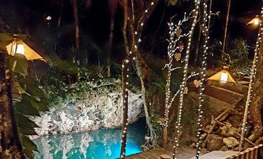Terreno con Villa y Cenote en Ruta de Los Cenotes, Puerto Morelos