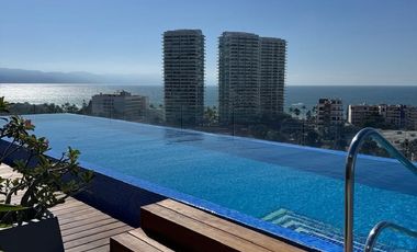 Se renta departamento amueblado en Zoho Skies Puerto Vallarta, Jalisco.