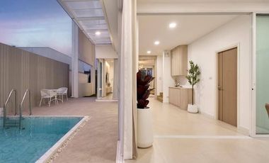 Modern Luxury 2-Storey Pool Villa with waterfall feature