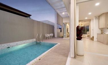 Modern Luxury 2-Storey Pool Villa with waterfall feature