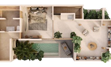 Casa en Venta cerca del mar de San Benito Yucatan