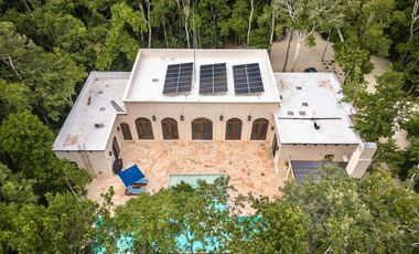 CASA EN VENTA EN LOS ARBOLES TULUM  EXCLUSIVA CASA ESTILO COLONIAL