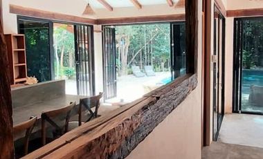 CASA ECOLOGICA EN VENTA EN TULUM A 15 MINUTOS DE LA ZONA URBANA