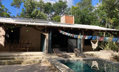 CASA ECOLOGICA EN VENTA EN TULUM A 15 MINUTOS DE LA ZONA URBANA