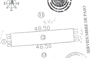 Terreno en la playa de San Benito, Yucatán