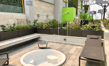 Depa de lujo con +25 amenidades: 3 habitaciones, 3 baños, balcón 19 metros