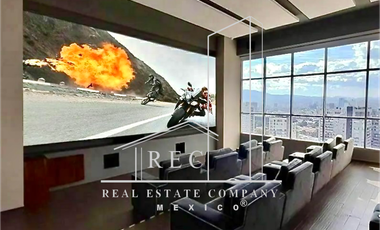 Depa de lujo con +25 amenidades: 3 habitaciones, 3 baños, balcón 19 metros