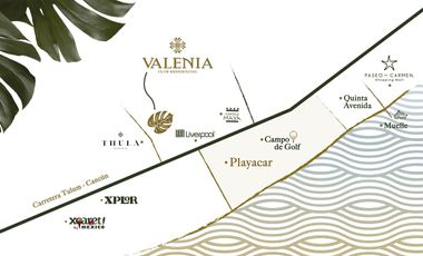 Terreno en Playa del Carmen  Valenia 65