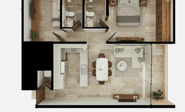 Departamento en venta Mérida Yucatán, Distrito Country