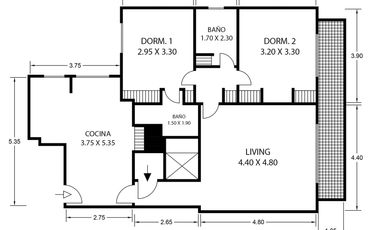 Venta Departamento 3 ambientes Las Cañitas