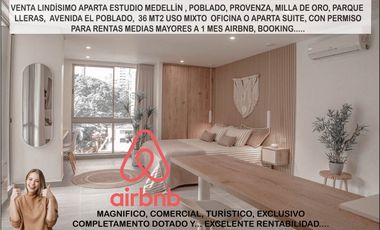 Venta apartamento Medellín poblado Provenza rentas 1 mes rebajado