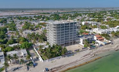 DEPARTAMENTOS EN VENTA FRENTE AL MAR EN CHICXULUB, YUCATAN