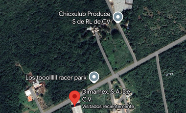 TERRENO EN VENTA PARA INVERTIR, CARRETERA CHICXULUB-IXIL CON NAVE INDUSTRIAL