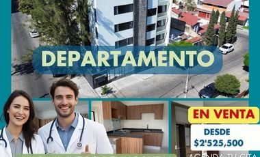 Departamento en Venta Ideal para Profesionistas de la Salud, Col. Monumental