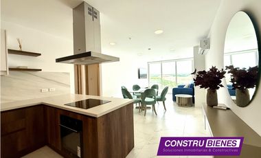 Departamento Amoblado Vista al Mar en Urb. Ciudad del Mar, Manta