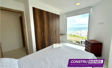 Departamento Amoblado Vista al Mar en Urb. Ciudad del Mar, Manta