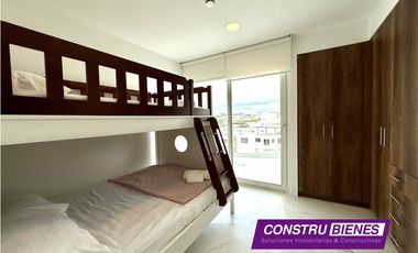 Departamento Amoblado Vista al Mar en Urb. Ciudad del Mar, Manta