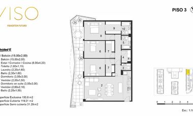 Venta departamento tres dormitorios con amenities premium fisherton