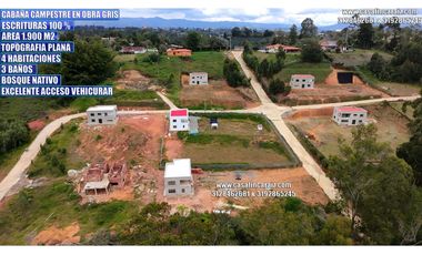 Finca campestre en obra gris en condominio en marinilla 375millones