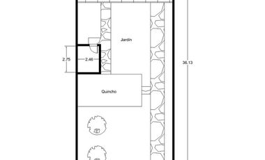 VENTA CASA 3 AMB. CON JARDIN Y COCHERA